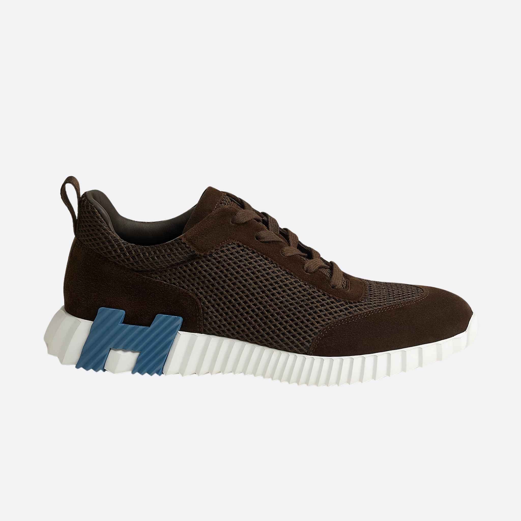 Bouncing Sneakers Graphic Mesh Suede Men - Image 11