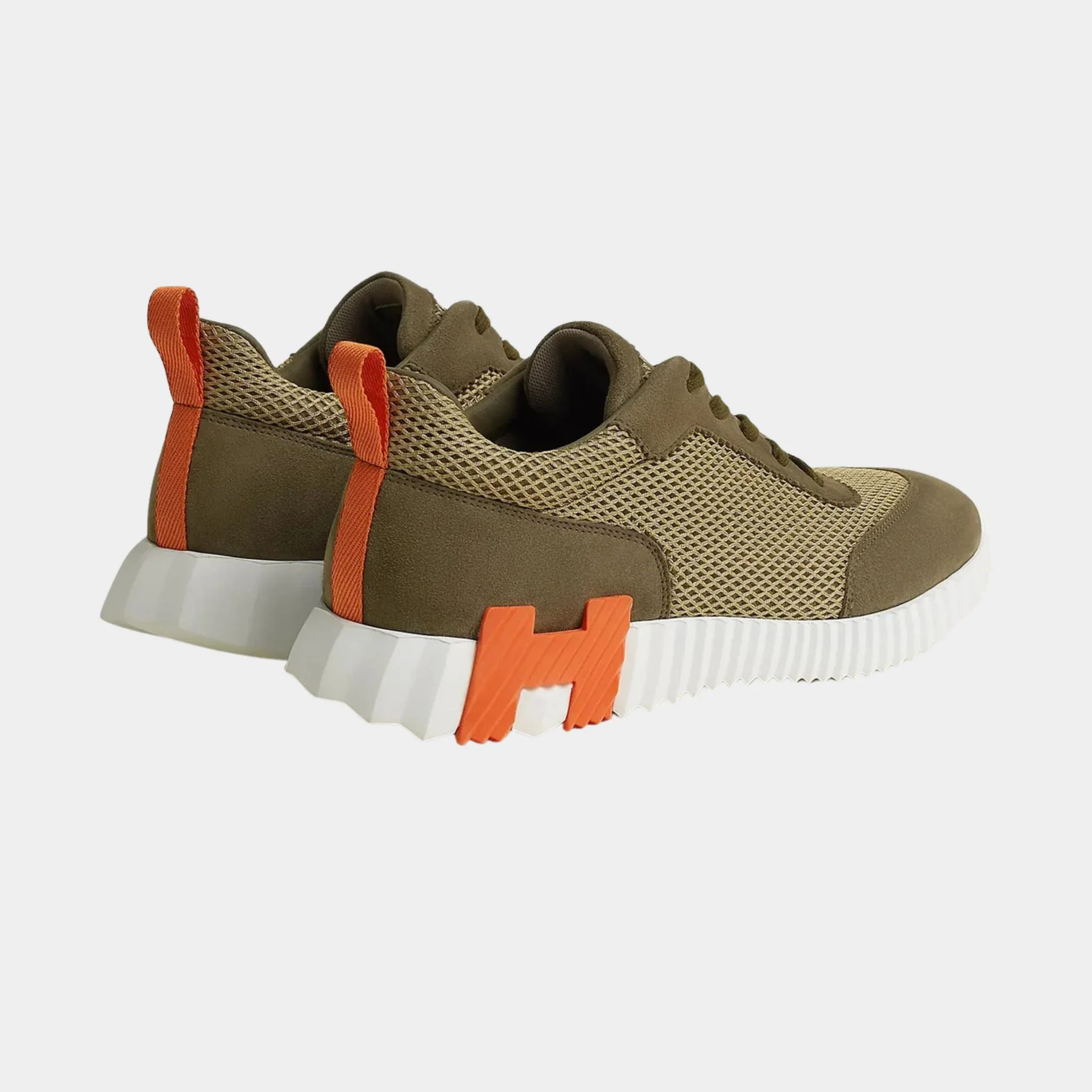 Bouncing Sneakers Graphic Mesh Suede Men - Image 15