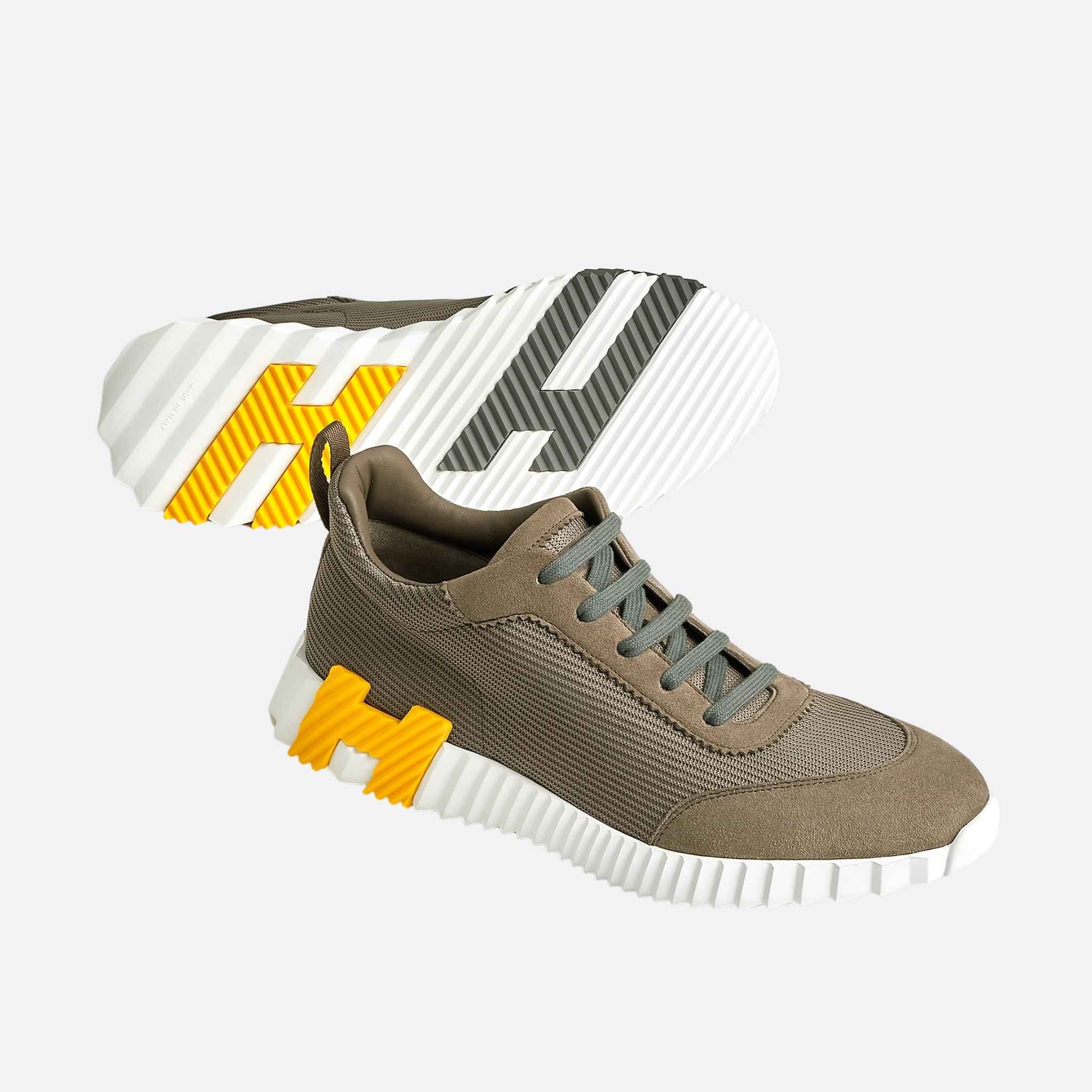 Bouncing Sneaker Technical Mesh Suede Men - Image 10