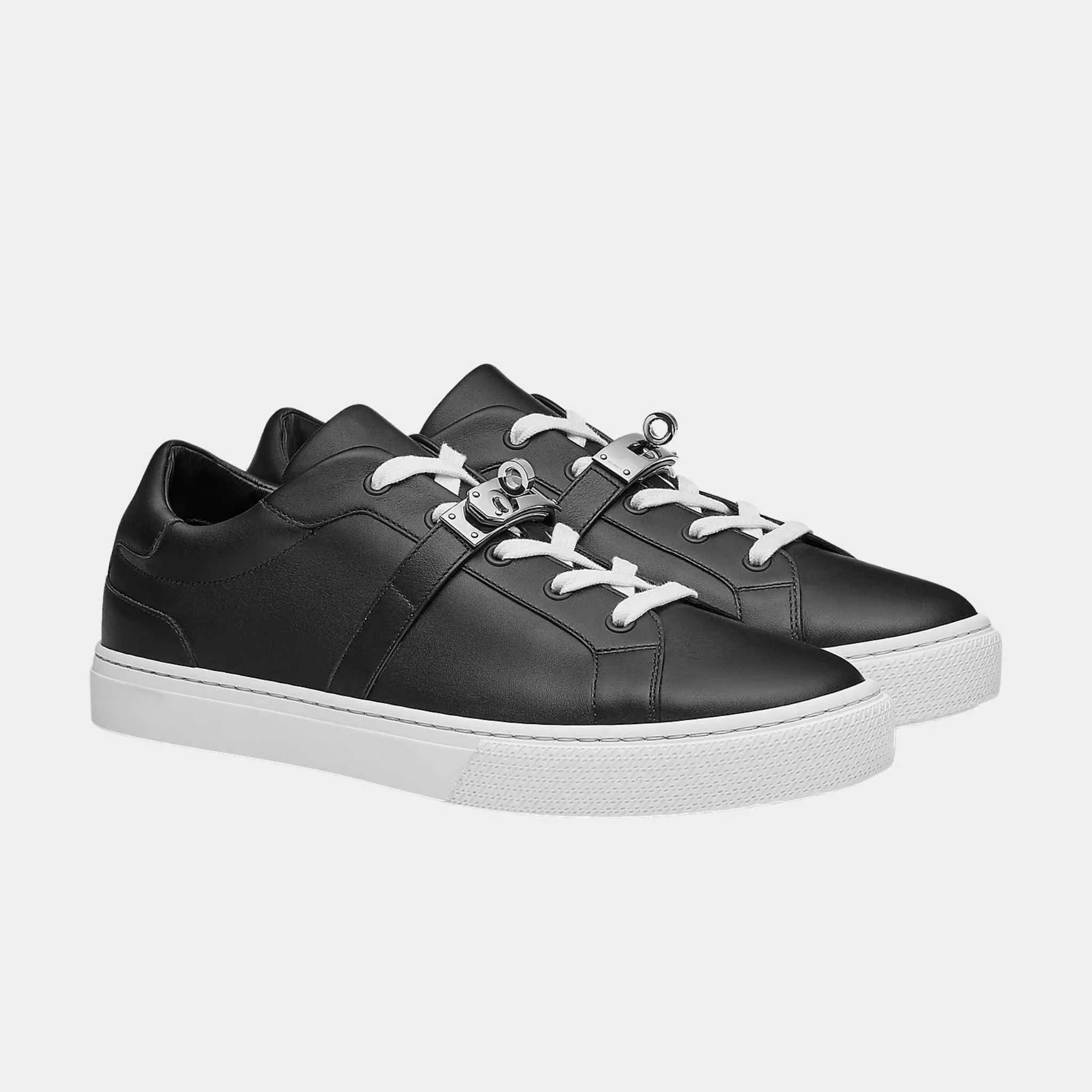 Day Sneaker in Calfskin with Palladium Plated Buckle - Image 4