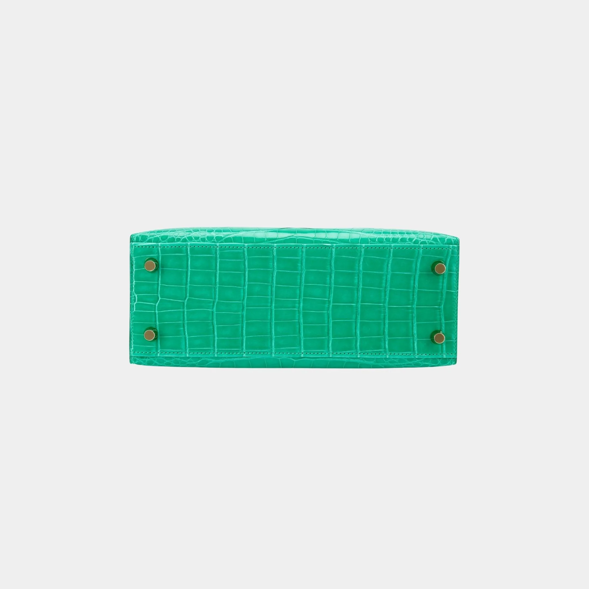 Kelly 25 Sellier Alligator Vert Jade GHW - Image 4