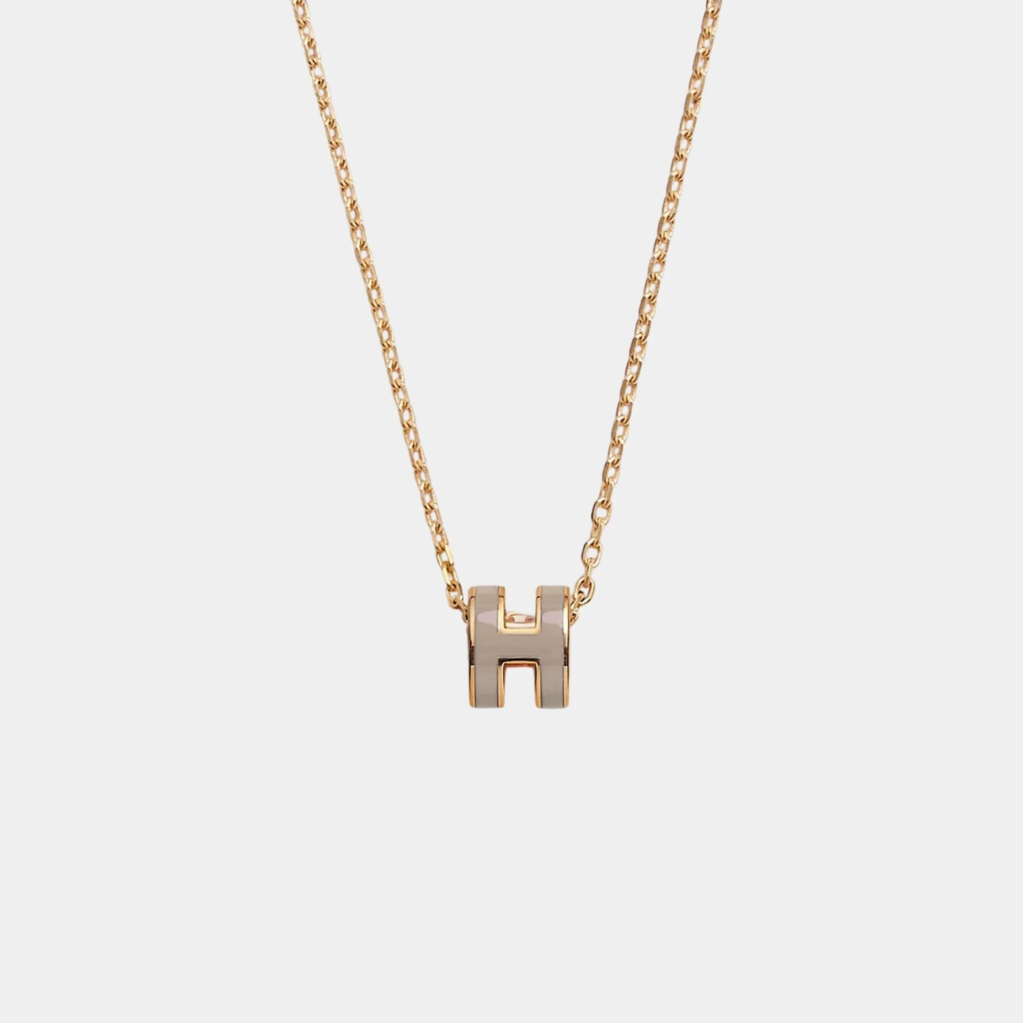Mini Pop H Pendant Gold Plated - Image 3
